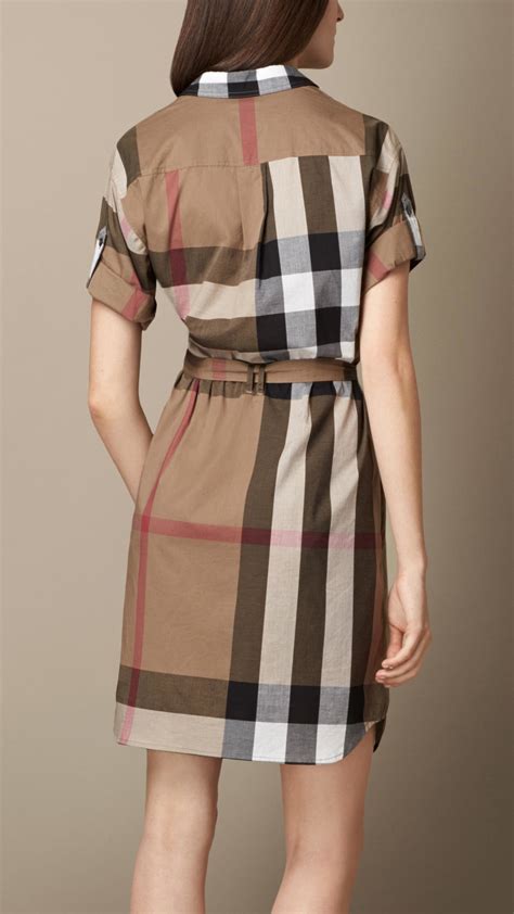 burberry elbow patch dress|Check Label Cotton Dress in Calico .